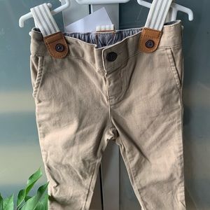 NWT Gymboree Khaki Dress Pants with Overalls